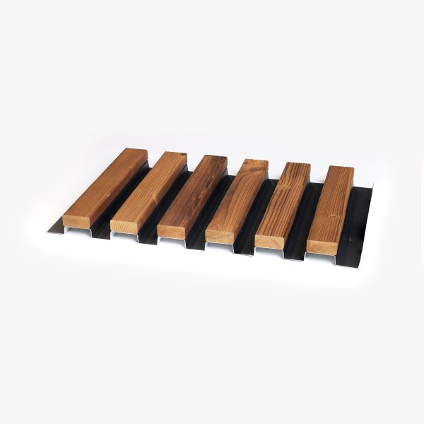 AluWood Oiled Brown - Kleurstaal