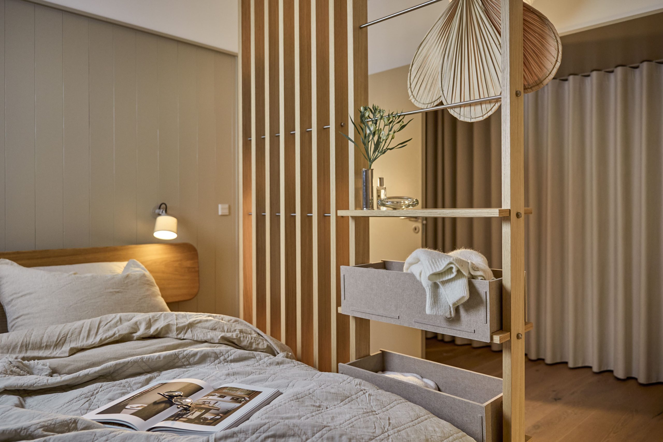 Interieurontwerp met WoodUpp panelen en interactieve hotspots